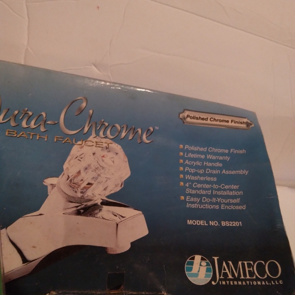 JAMECO Dura-Chrome Bath Faucet Polished Chrome Finish - Picture 3 of 3